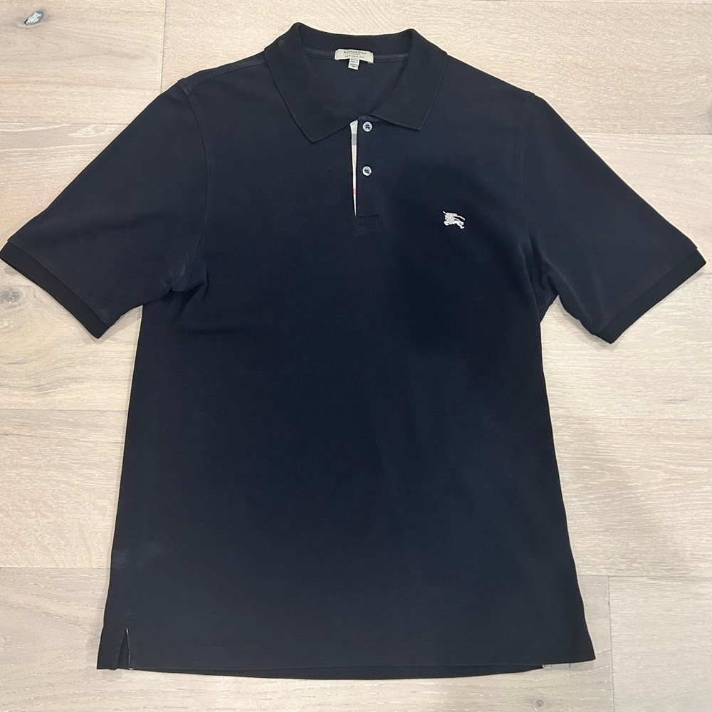 Burberry Navy Polo Shirt
